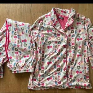 NEW Sweethoney Festive Christmas Womens Pajamas Set - Multicolor size large